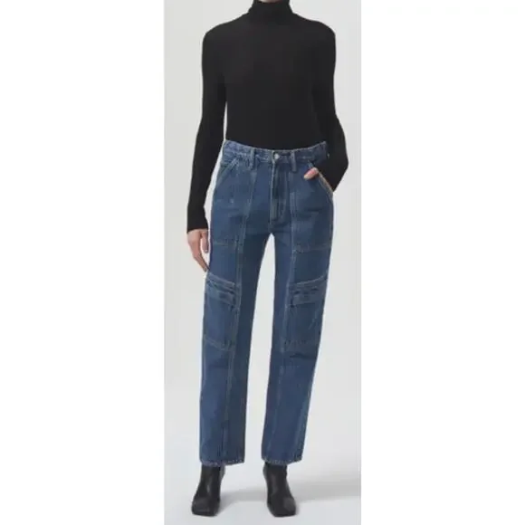 AGOLDE Cooper Cargo in Regulation Jeans Denim Size 32 NWT - Picture 5 of 16